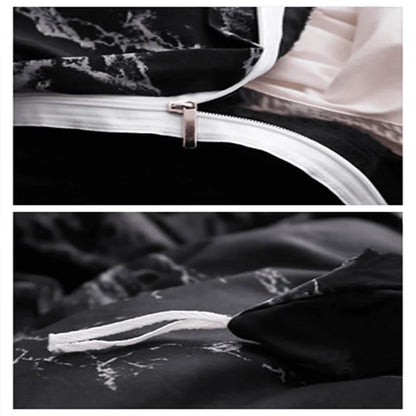 LD"3Pcs Duvet Cover Set with Pillow Case Double Comforter Bedding Set Quilt Cover Queen/King Couple or Single Bed